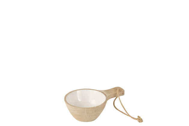WHITE PLAKE SAUCE BOWL 22