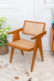 BORA BORA CHAIR - TEAK WOOD & RATTAN CHAIR-GLOSS