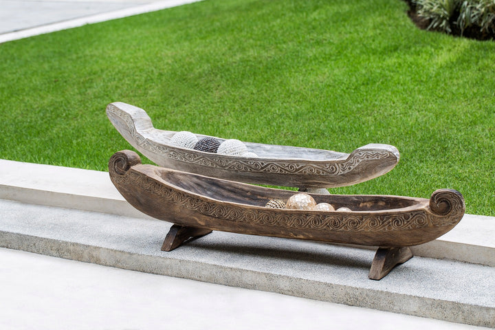 CALYPSO TEAK BOAT DECOR | 135X20X20CM