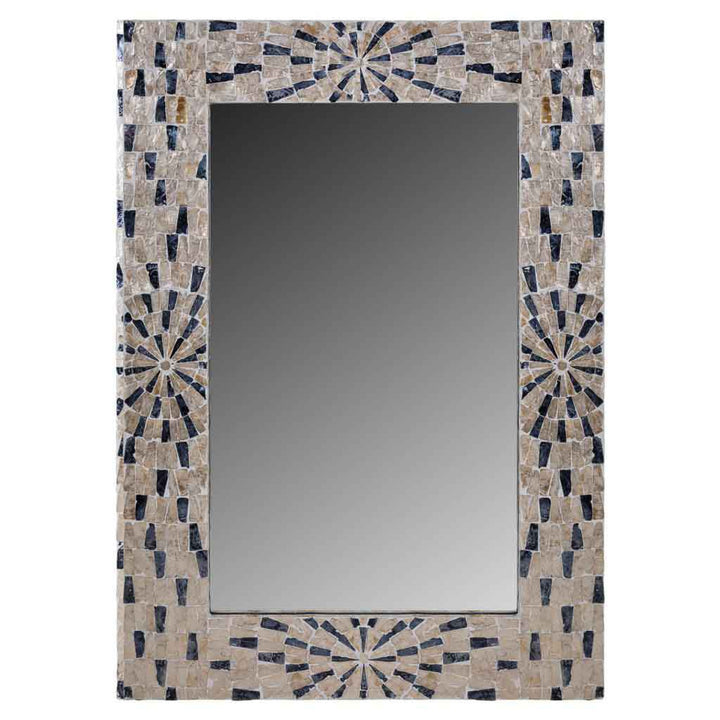 FIONA MIRROR BROWN CAPIZ