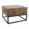 LILA COFFEE TABLE-BROWN CAPIZ