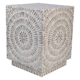 CECIL STOOL-GREY CAPIZ