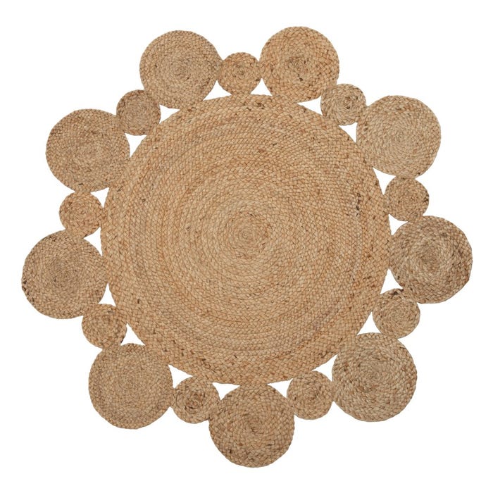 GRAZALEMA ROUND JUTE RUG 120