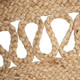 BLACK ANDALUCIA ROUND JUTE RUG 120