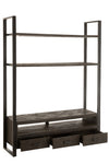 MANGO TV SHELF | BLACK 150X45X200CM