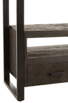 MANGO TV SHELF | BLACK 150X45X200CM