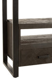 MANGO TV SHELF | BLACK 150X45X200CM