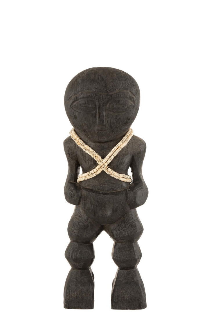 KHOISAN WOOD SCULPTURE | "S" 14X8X41CM
