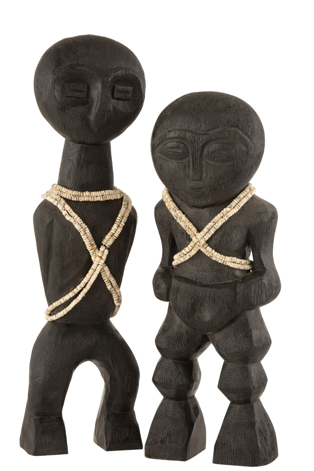 KHOISAN WOOD SCULPTURE | "L" 13X8X46.5CM