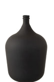 MATE SQUARE BLACK VASE