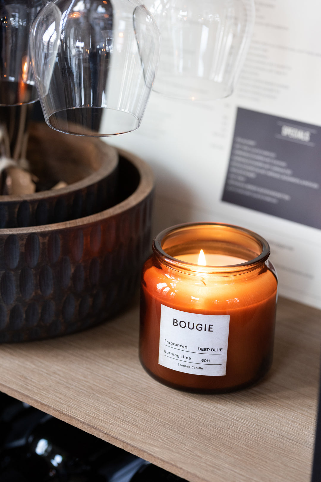 BOUGIE SMALL CANDLE -DEEP BLUE FRAGANCE