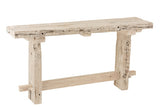 CHIANG WOOD CONSOLE WHITE WASH