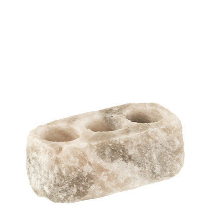 SALT ROCK CANDLE HOLDER M