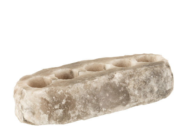 SALT ROCK CANDLE HOLDER L