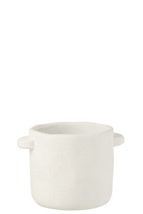 WHITE CHALK VASE