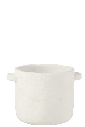WHITE CHALK VASE