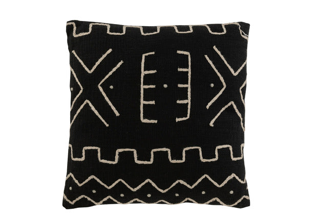JACOB CUSHION BLACK ´´X´´ 45X45