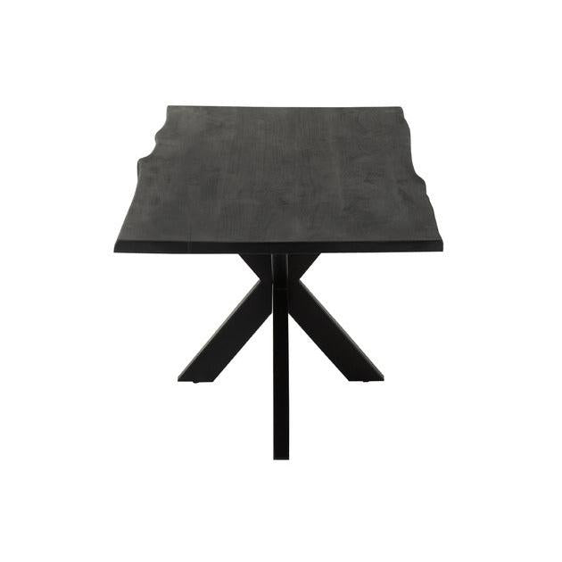 BLACK ACACIA DINING TABLE 180