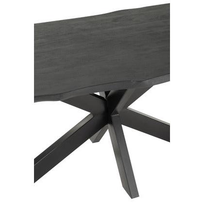 BLACK ACACIA DINING TABLE 180