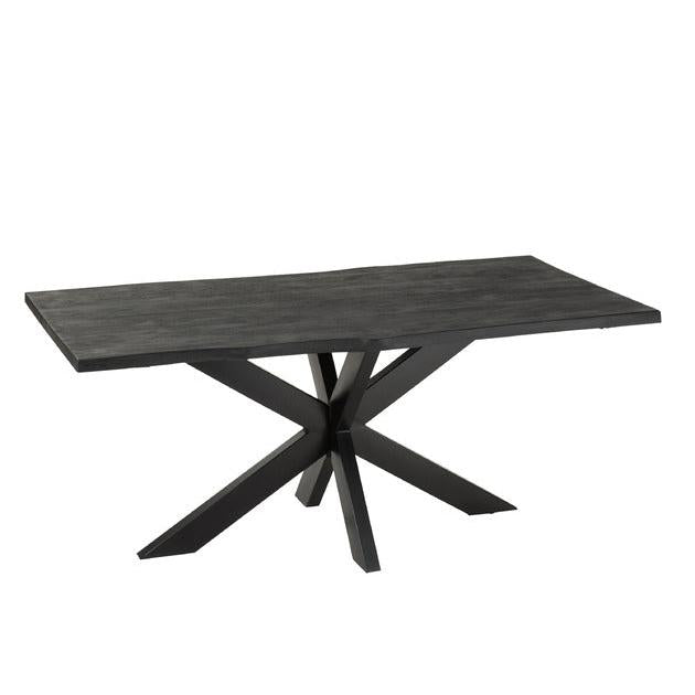 BLACK ACACIA DINING TABLE 180