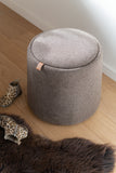 BROWN PUFF/SIDE TABLE