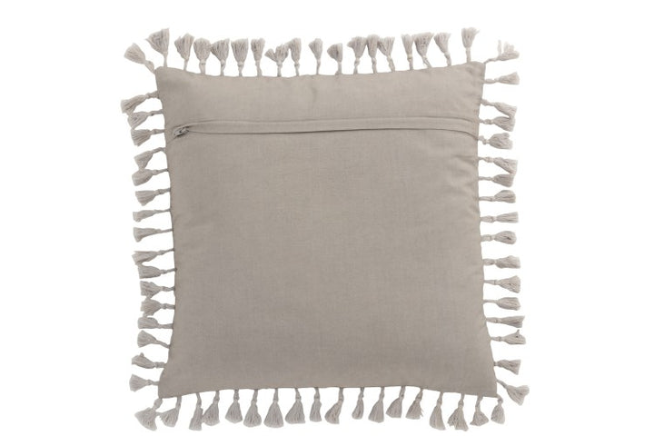 MOROCCO ROSE CUSHION - GREY
