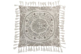 MOROCCO ROSE CUSHION - WHITE