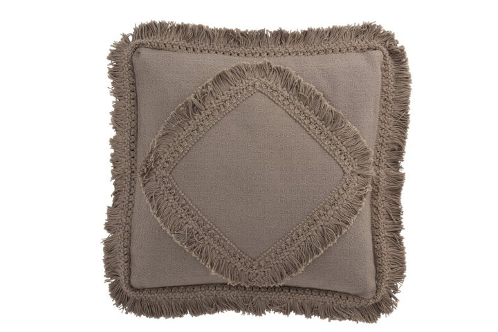 LUXOR CUSHION | TAUPE 45X45CM