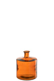 TANGERINE GLASS VASE