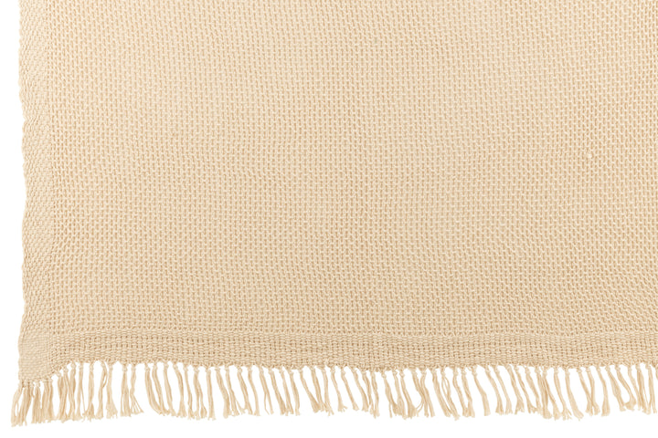MACRAME PLAID WHITE