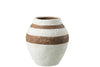 ETHNIC STRIPES POT-WHITE