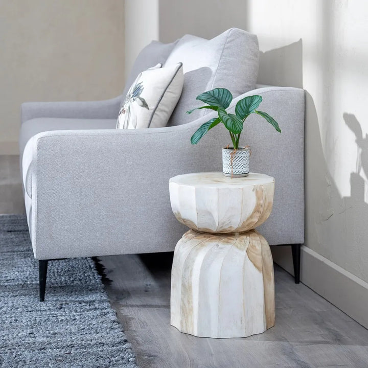 WHITE WASH GALAK STOOL "A"