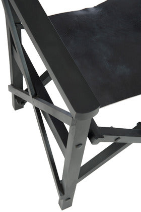DIRECTOR BUFFALO CHAIR | BLACK 57X60X90CM