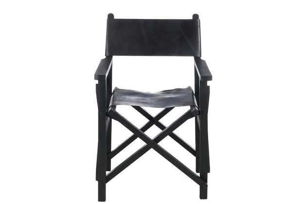 DIRECTOR BUFFALO CHAIR | BLACK 57X60X90CM