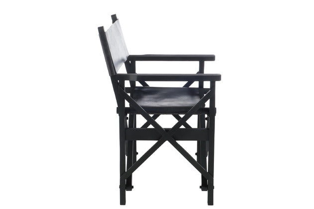 DIRECTOR BUFFALO CHAIR | BLACK 57X60X90CM