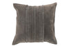 LEATHER CUSHION - GREY