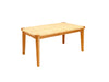 AKRASIA - NATURAL TEAK WOOD AND WOOVEN RATTAN COFFEE TABLE