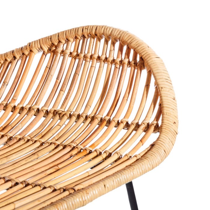 BALI RATTAN LOUNGE CHAIR | 78X79X100CM