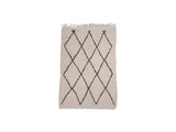 BENI OURAIN RUG - NATURAL WOOL RUG - SMALL -