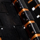 BILL BLACK - TEAK AND BLACK LEATHER CHAIR