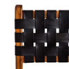 BILL BLACK - TEAK AND BLACK LEATHER CHAIR