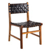 BILL BLACK - TEAK AND BLACK LEATHER CHAIR