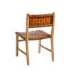 BILL - TEAK AND LEATHER CHAIR