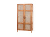 BORA BORA - TEAK WOOD & RATTAN WARDROBE - STRAIGHT TOP