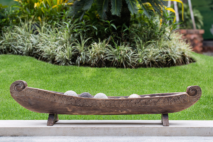CALYPSO TEAK BOAT DECOR | 135X20X20CM