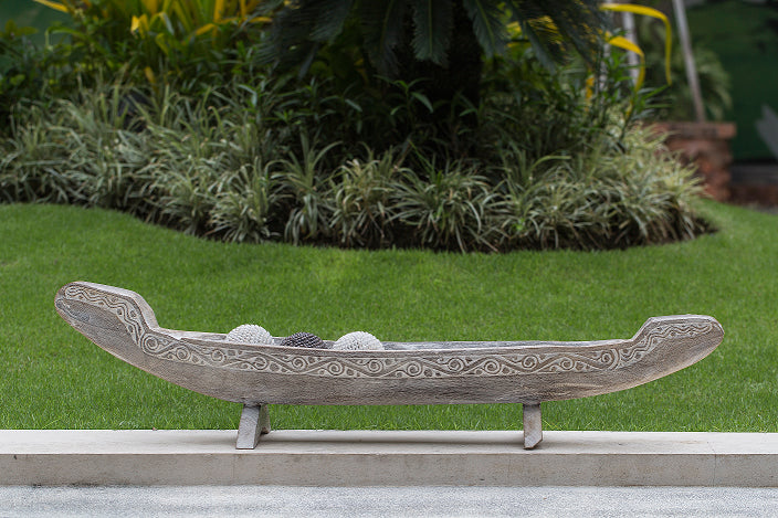 CALYPSO TEAK BOAT DECOR | 135X20X20CM