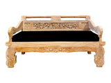 GOVINDA - INDONESIAN CARVED TEAK WOOD DAYBED