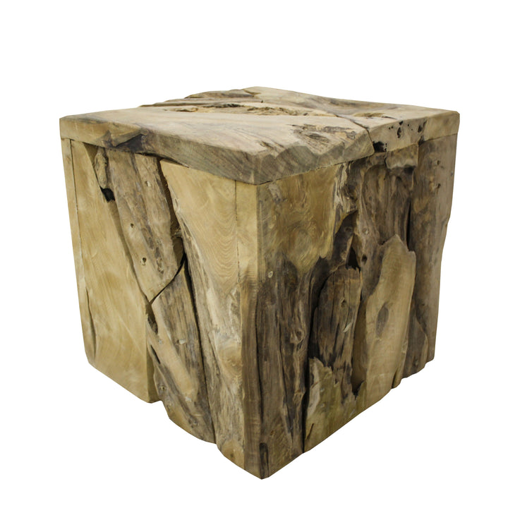 MANIHI - NATURAL TEAK WOOD STOOL