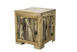 AUKENA - NATURAL TEAK WOOD STOOL