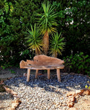 ISHA - TEAK ROOT WOOD BENCH